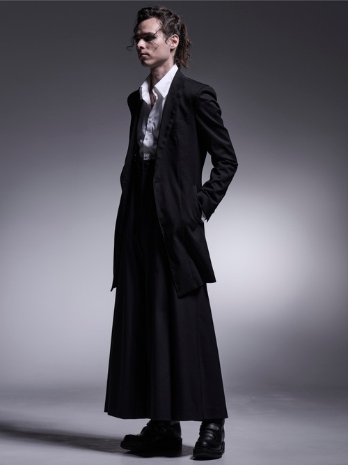 kiryuyrik������奦����奦/TWS Tropical Suspender Wise Tuck Slacks/Black.