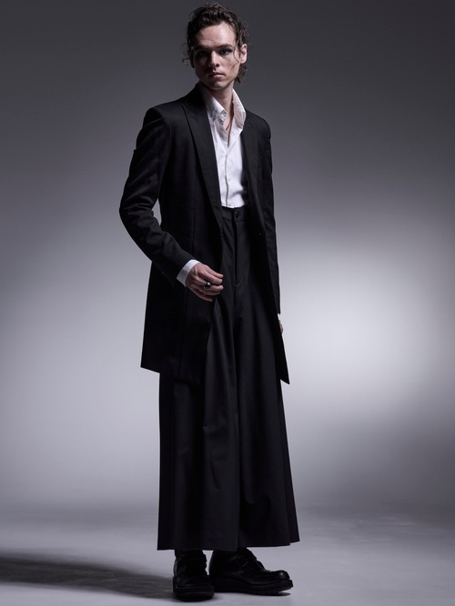 kiryuyrik������奦����奦/TWS Tropical Suspender Wise Tuck Slacks/Black.