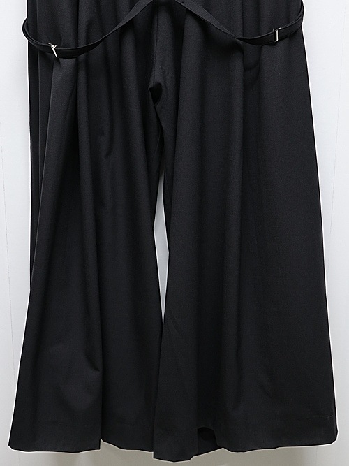 kiryuyrik������奦����奦/TWS Tropical Suspender Wise Tuck Slacks/Black.