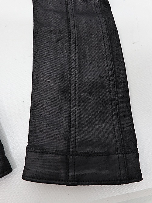JULIUS����ꥦ��/10oz COATED STRETCH DENIM  ACCESSORY1/BLACK