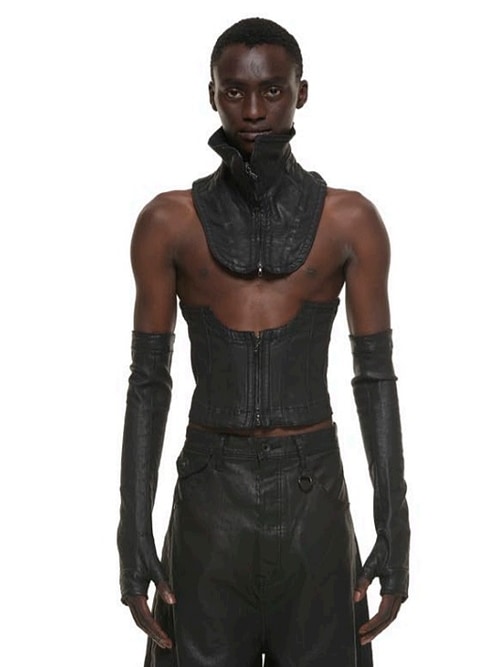 (ͽ����)1��2������ͽ��/JULIUS����ꥦ��/10oz COATED STRETCH DENIM  ACCESSORY1/BLACK