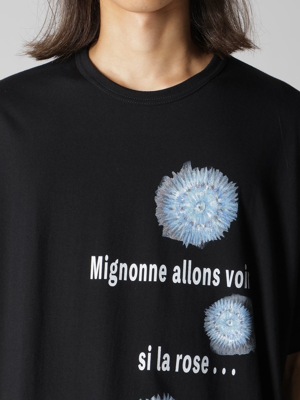 Yohji Yamamoto���襦����ޥ��/30/������ŷ����Ⱦµ�ץ���T�����D/BLACK