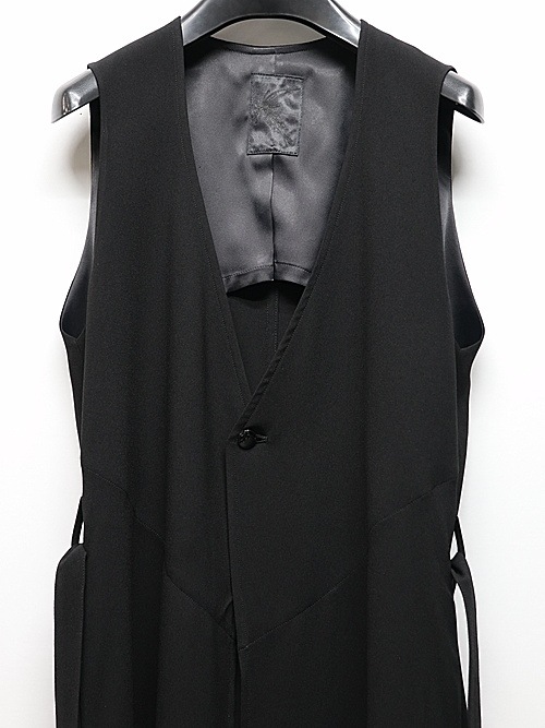 (ͽ���ʡ�5��6������ͽ��/kiryuyrik������奦����奦/Crape Long Flare Vest/Black