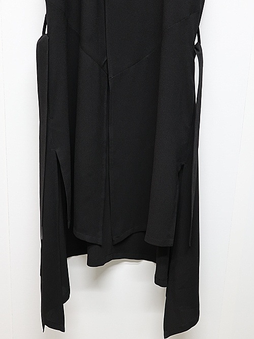 (ͽ���ʡ�5��6������ͽ��/kiryuyrik������奦����奦/Crape Long Flare Vest/Black
