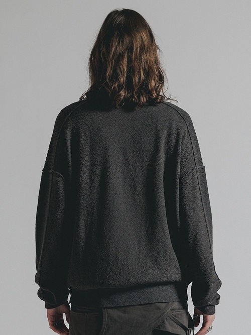 (ͽ���ʡ�8��9������ͽ��/The Viridi-anne���� ������ǥ�����/HIGH-GAUGE HENRY SWEATER/DARK GRAY