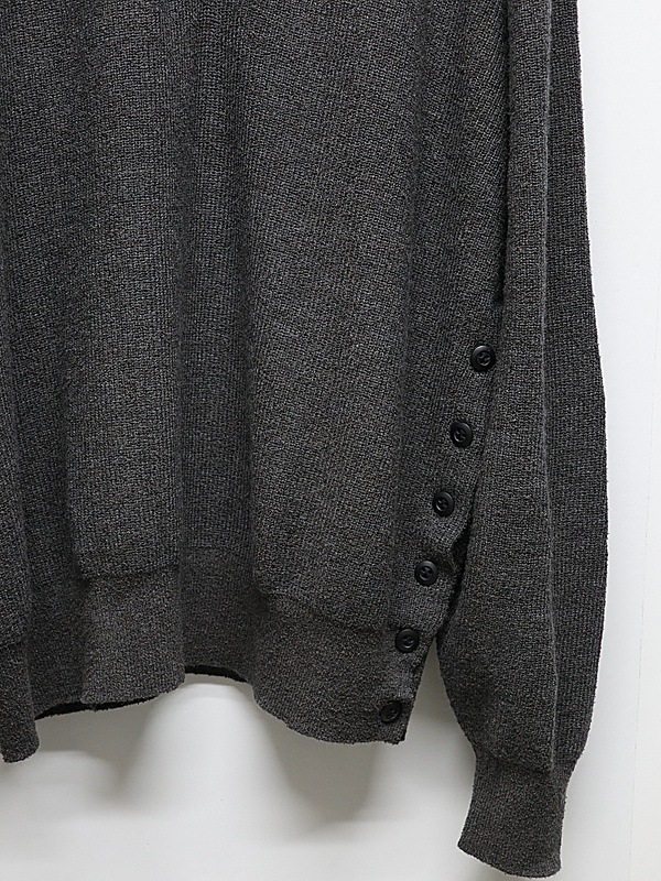 �㴰���The Viridi-anne���� ������ǥ�����/HIGH-GAUGE HENRY SWEATER/DARK GRAY