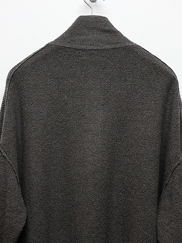 �㴰���The Viridi-anne���� ������ǥ�����/HIGH-GAUGE HENRY SWEATER/DARK GRAY