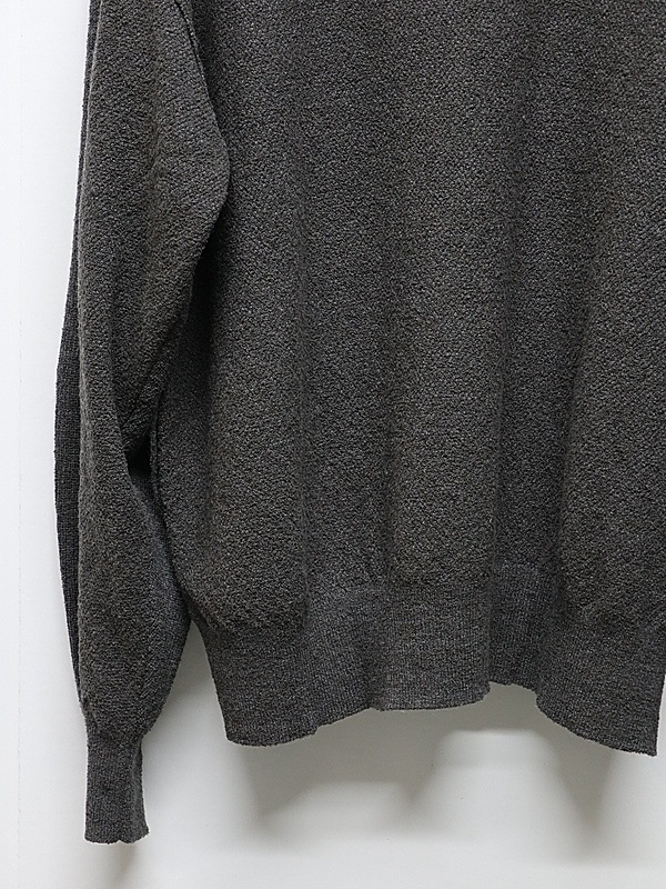 �㴰���The Viridi-anne���� ������ǥ�����/HIGH-GAUGE HENRY SWEATER/DARK GRAY