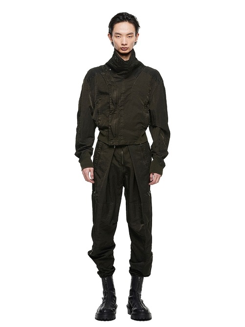 (ͽ����)8��9������ͽ��/JULIUS����ꥦ��/NYLON TWILL TROUSERS15/DARK KHAKI