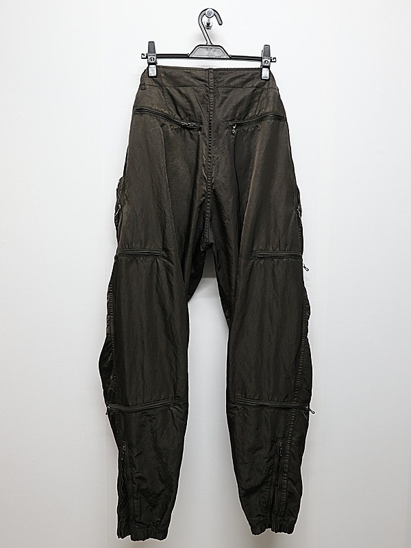 JULIUS����ꥦ��/NYLON TWILL TROUSERS15/DARK KHAKI