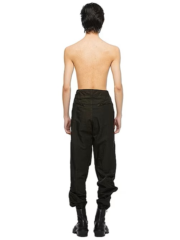�㴰���JULIUS����ꥦ��/NYLON TWILL TROUSERS15/DARK KHAKI