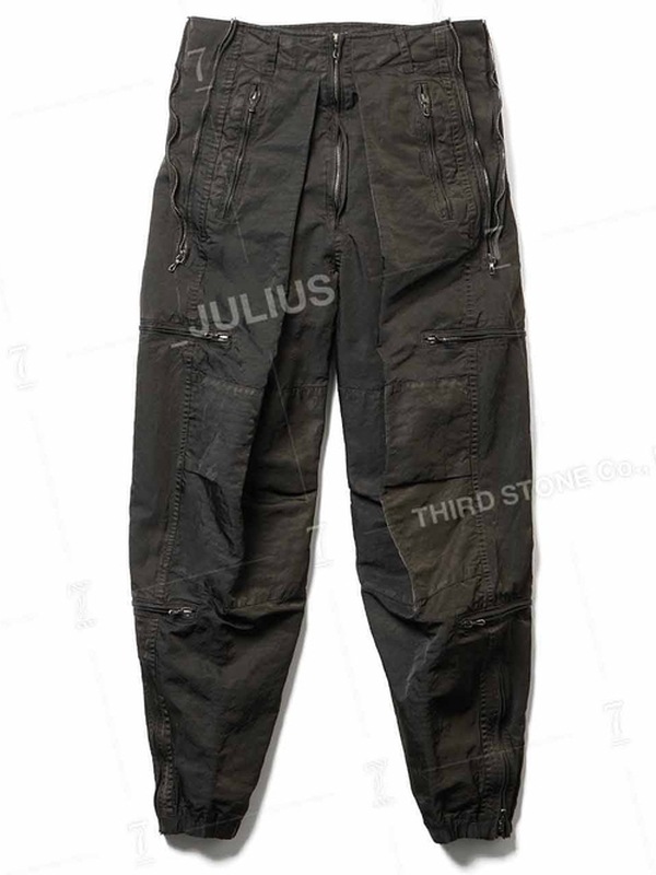 (ͽ����)8��9������ͽ��/JULIUS����ꥦ��/NYLON TWILL TROUSERS15/DARK KHAKI