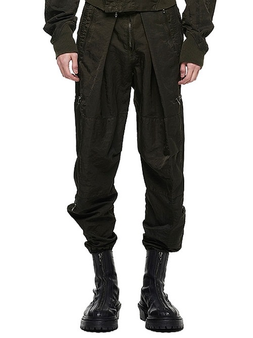 (ͽ����)8��9������ͽ��/JULIUS����ꥦ��/NYLON TWILL TROUSERS15/DARK KHAKI