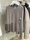 (ͽ���ʡ�7��8������ͽ��/ATTACHMENT�������å�����/BRUSHED YARN SMOOTH SLIM FIT L/S TEE/KHAKI GRAY