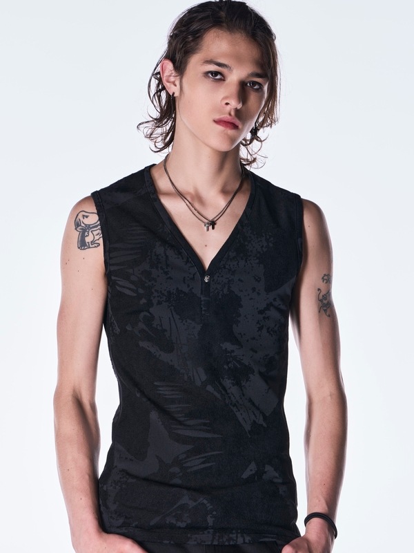 (ͽ���ʡ�9������10������ͽ��/kiryuyrik������奦����奦/Opal Mesh Tank Top/Black