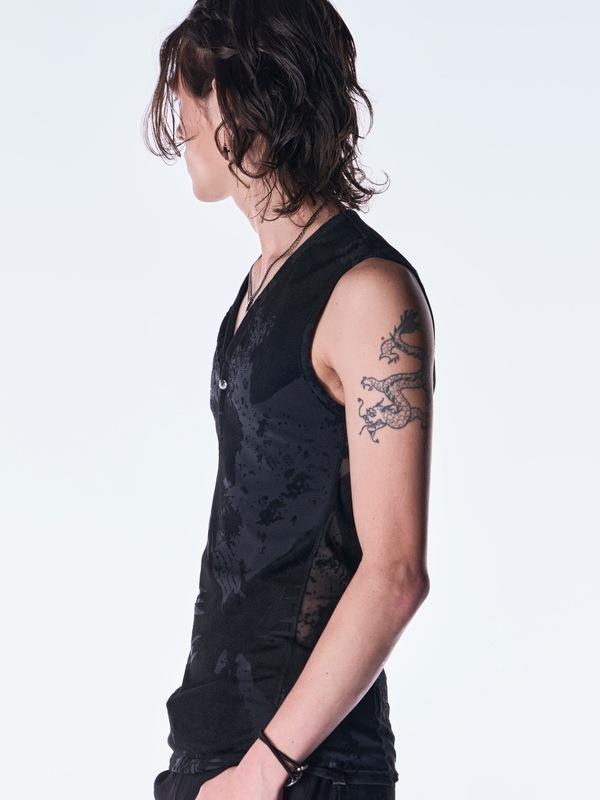 (ͽ���ʡ�9������10������ͽ��/kiryuyrik������奦����奦/Opal Mesh Tank Top/Black