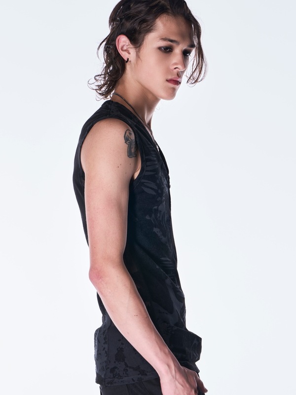 (ͽ���ʡ�9������10������ͽ��/kiryuyrik������奦����奦/Opal Mesh Tank Top/Black