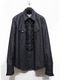 LAD MUSICIAN����å� �ߥ塼�������/6.5oz DENIM FRILL SHIRT/INDIGO ONE WASH