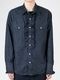 LAD MUSICIAN����å� �ߥ塼�������/6.5oz DENIM FRILL SHIRT/INDIGO ONE WASH