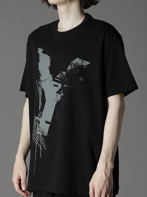 Ground Y�����饦��ɥ磻/20/cotton jesey Logo/BLACK