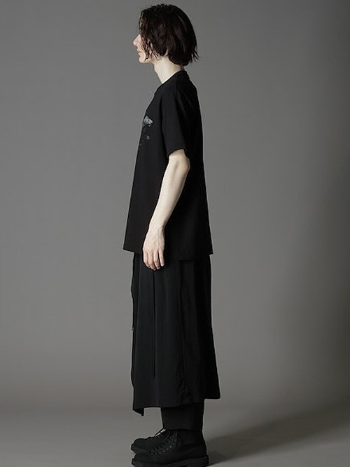 Ground Y�����饦��ɥ磻/20/cotton jesey Logo/BLACK