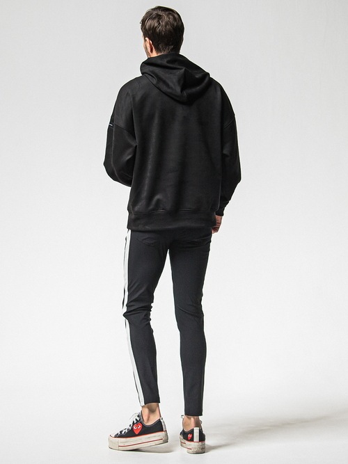 RESOUND CLOTHING���ꥵ����ɥ���������/suede loose hoodie/BLACK