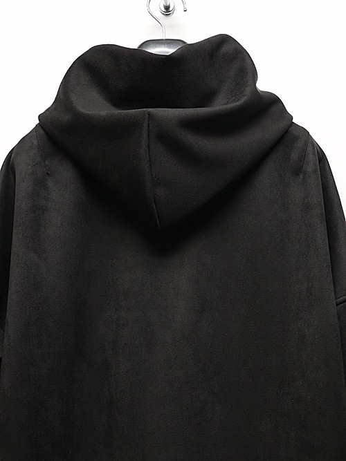RESOUND CLOTHING���ꥵ����ɥ���������/suede loose hoodie/BLACK