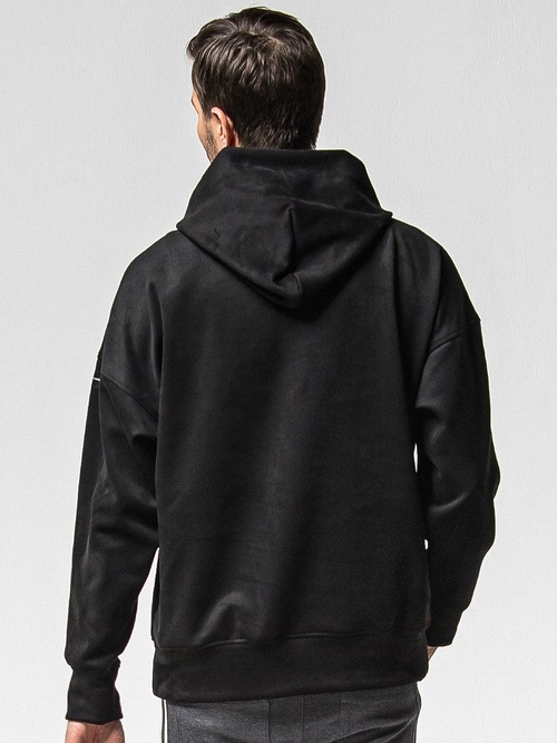 RESOUND CLOTHING���ꥵ����ɥ���������/suede loose hoodie/BLACK