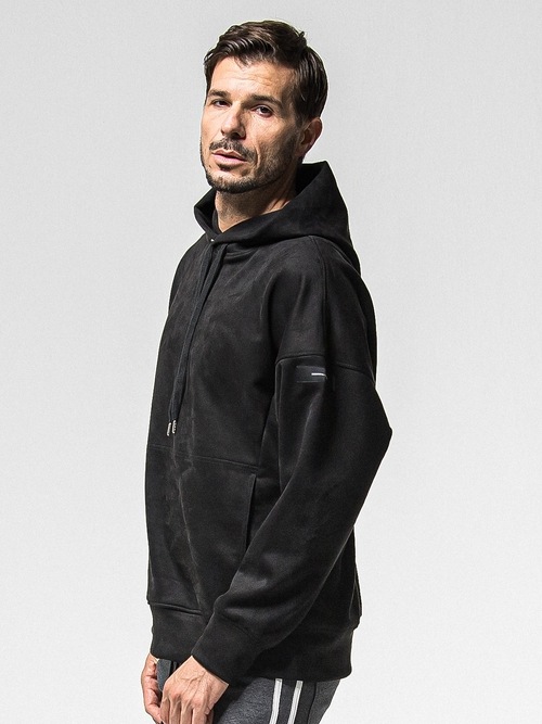 RESOUND CLOTHING���ꥵ����ɥ���������/suede loose hoodie/BLACK