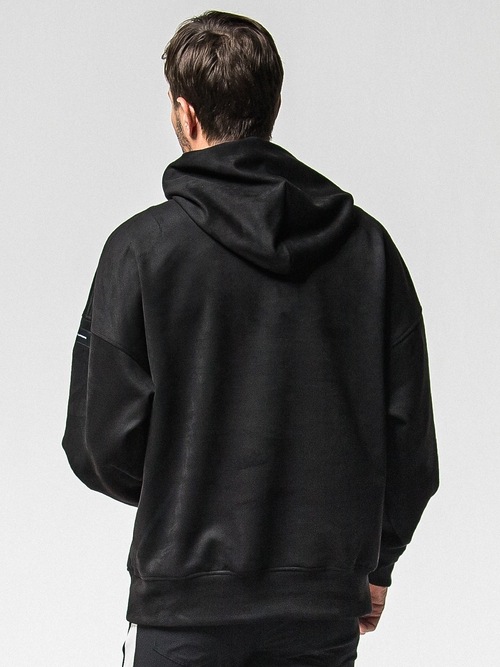 RESOUND CLOTHING���ꥵ����ɥ���������/suede loose hoodie/BLACK