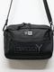 Ground Y�����饦��ɥ磻/NEWERA SHOULDER POUCH L GY LOGO BLK WHT/BLACK