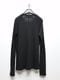 ATTACHMENT�������å�����/BRUSHED YARN SMOOTH SLIM FIT L/S TEE/BLACK
