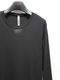 ATTACHMENT�������å�����/BRUSHED YARN SMOOTH SLIM FIT L/S TEE/BLACK