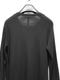 ATTACHMENT�������å�����/BRUSHED YARN SMOOTH SLIM FIT L/S TEE/BLACK