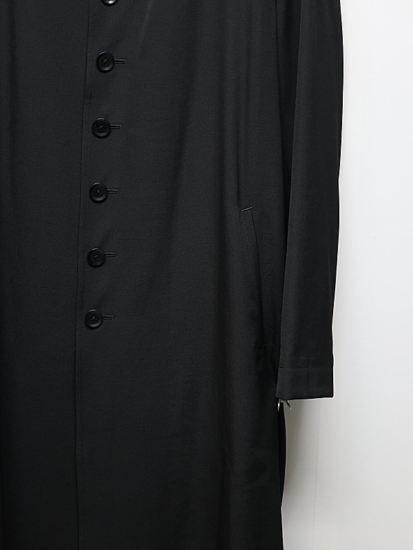Ground Y�����饦��ɥ磻/W/GABARDINE 8 BUTTON COAT/BLACK