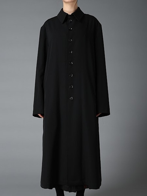 Ground Y�����饦��ɥ磻/W/GABARDINE 8 BUTTON COAT/BLACK