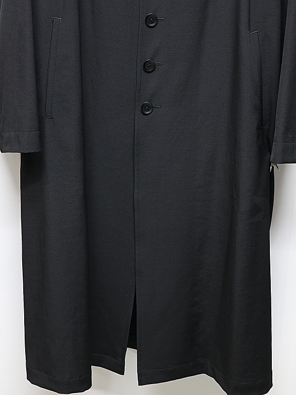 Ground Y�����饦��ɥ磻/W/GABARDINE 8 BUTTON COAT/BLACK