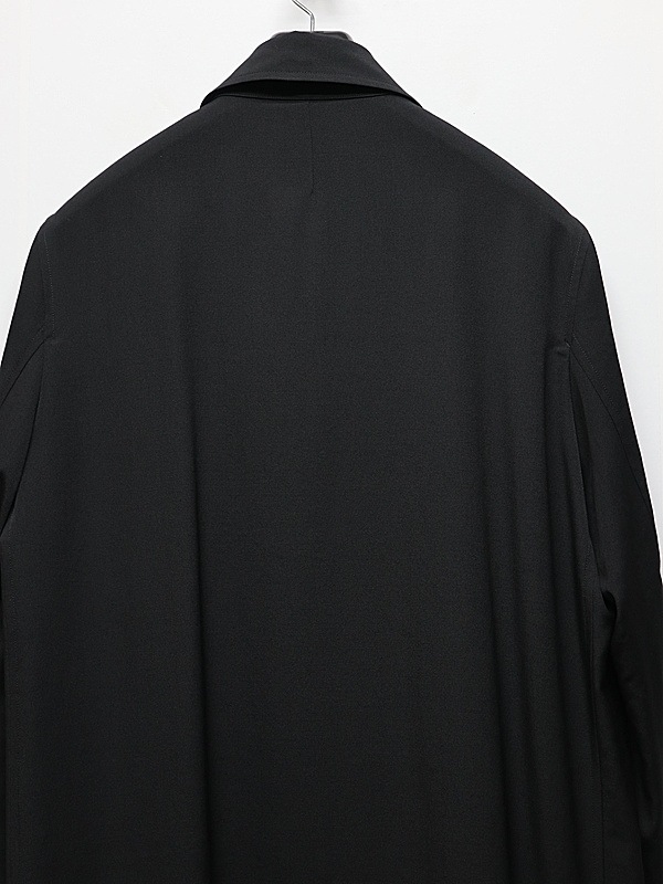 Ground Y�����饦��ɥ磻/W/GABARDINE 8 BUTTON COAT/BLACK