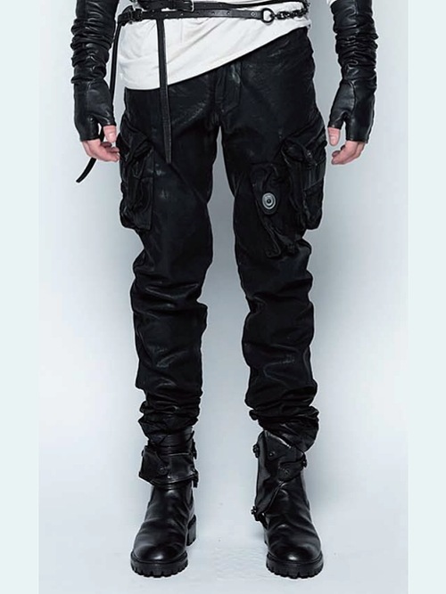 JULIUSꥦ/12oz DENIM TROUSERS3/BLACK