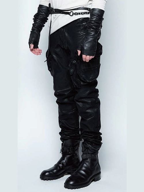 JULIUSꥦ/12oz DENIM TROUSERS3/BLACK
