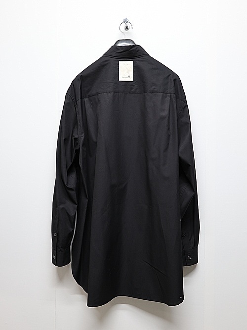 SALE40%OFF/Ground Y饦ɥ磻/120/2 BROADCLOTH DOUBLE COLLAR SHIRT/BLACK
