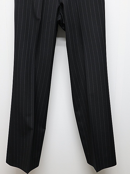 LAD MUSICIANå ߥ塼/W/G PINSTRIPE SLIM FLARE SLACKS/BLACKSPACE WHITE