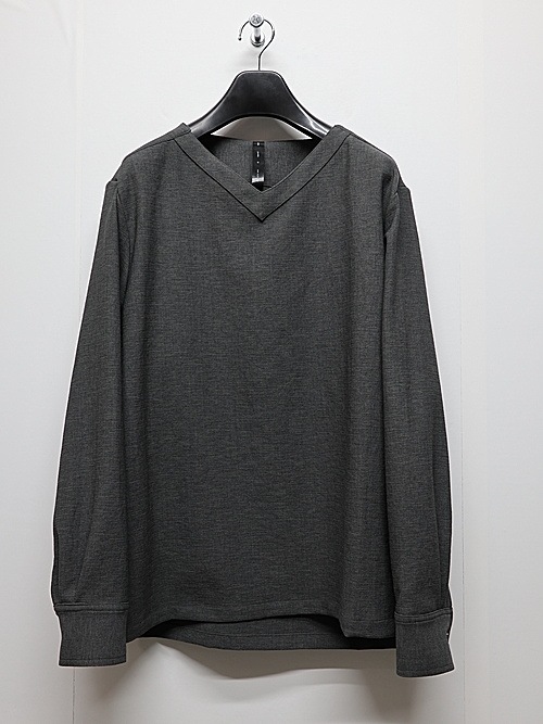 wjk�����֥른��������/boat V-neck pullover shirt/charcoal