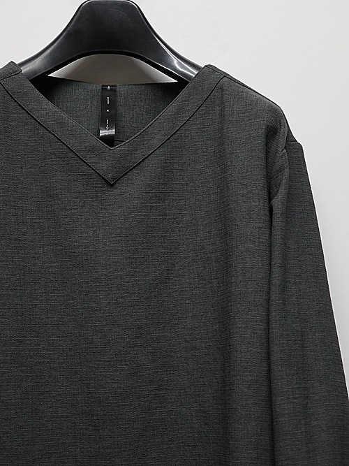 wjk�����֥른��������/boat V-neck pullover shirt/charcoal