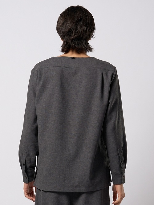 (ͽ���ʡ�3��4������ͽ��/wjk�����֥른��������/boat V-neck pullover shirt/charcoal