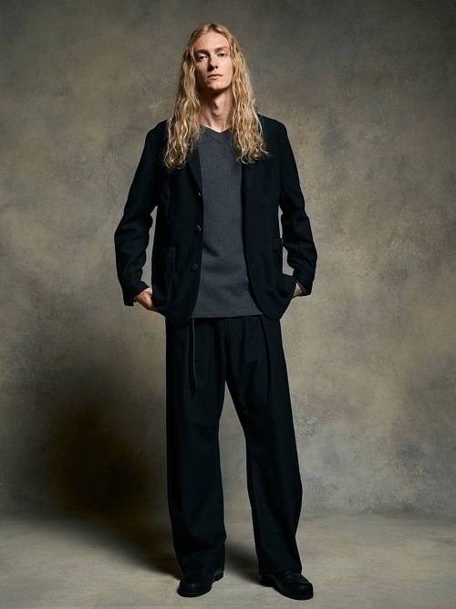 (ͽ���ʡ�3��4������ͽ��/wjk�����֥른��������/boat V-neck pullover shirt/charcoal