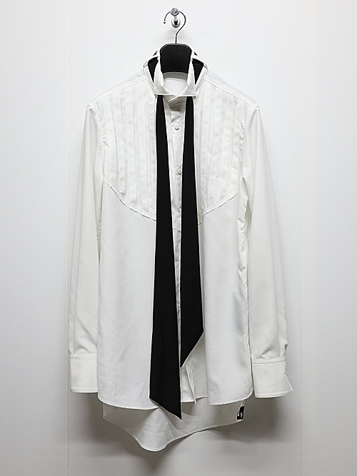 (ͽ���ʡ�2��3������ͽ��/THE ONENESS�������ͥ�/Eco Broad Pin Tuck Ribbon Shirt/White