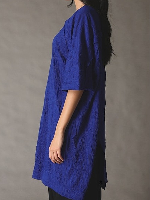 Ground Y�����饦��ɥ磻/CATCH WASHER WRINKLE JERSEY FRONT RAGLAN SLIT SHORT SLEEVED T/BLACK