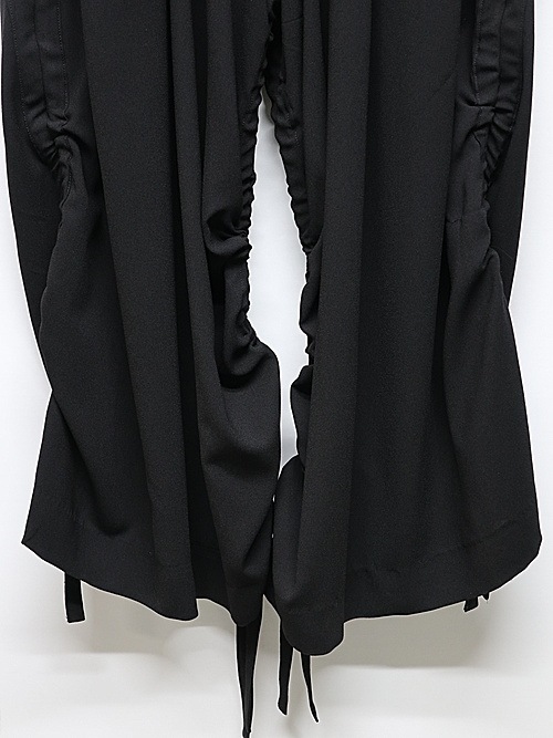 (ͽ���ʡ�5��6������ͽ��/kiryuyrik������奦����奦/Crape Sharring Wide Tuck Slacks/Black