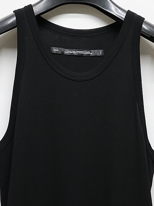 SALE40%OFF/JULIUSꥦ/COTTON RIB CUT & SEWN6/BLACK.